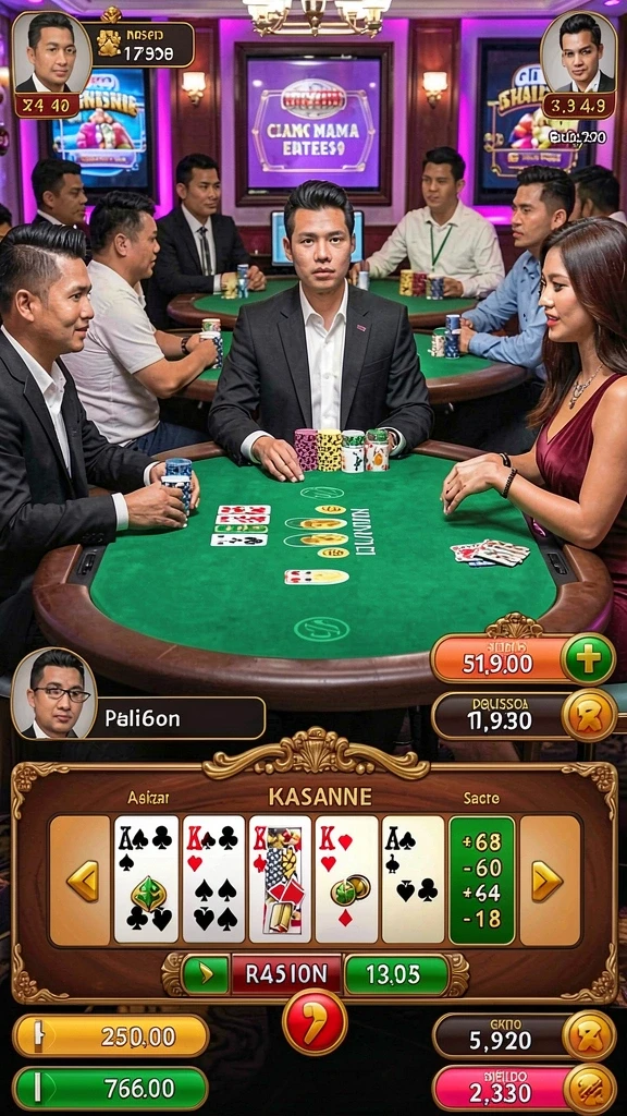 Tampilan antarmuka utama aplikasi 1234BETS.