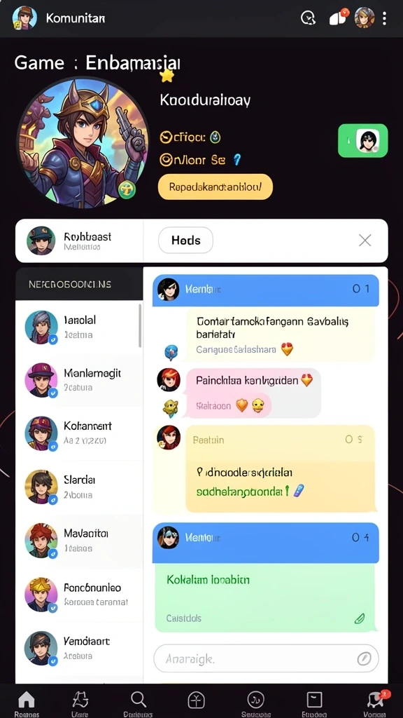 Komunitas aktif untuk interaksi sosial.