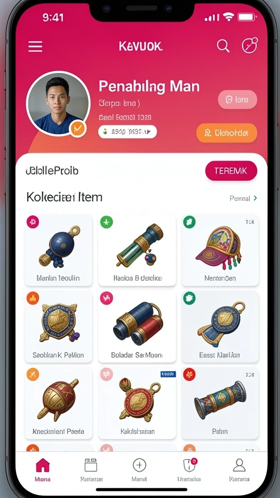 Tampilan menu yang mudah dinavigasi dan intuitif.