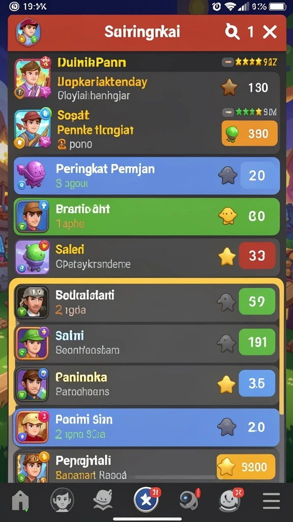 Beragam permainan dengan tema yang menarik.