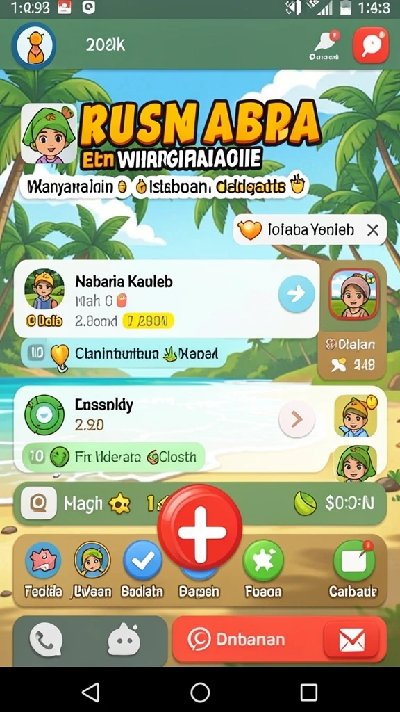 Tampilan layar utama dengan pilihan permainan slot.