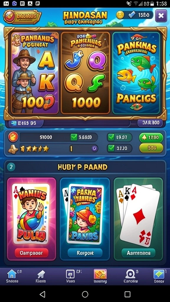 Tampilan fitur bonus dan promo menarik.