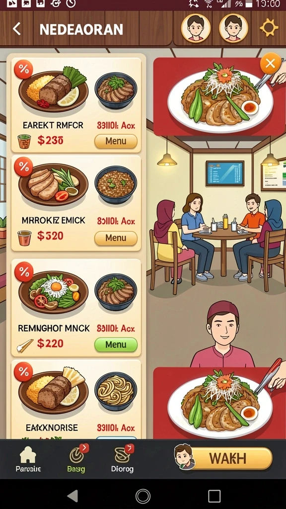 Mode permainan yang bervariasi dan penuh tantangan.