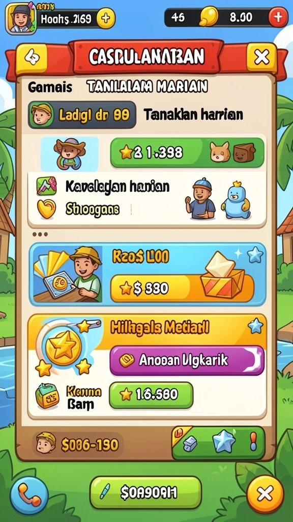 Tampilan awal aplikasi HAO788 yang menarik dan mudah dinavigasi.