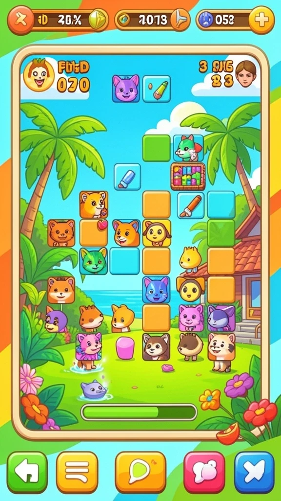 Tampilan awal permainan HOKIGAME yang menarik.