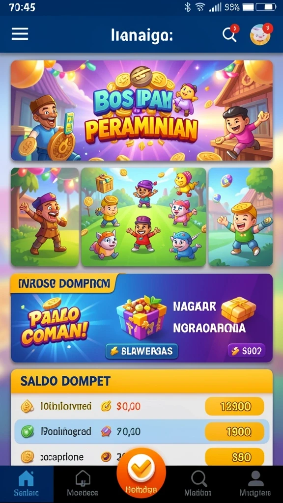 Beragam pilihan permainan seru dan menarik.