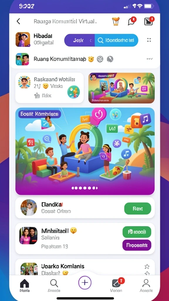 Tampilan antarmuka yang menawan dan modern.