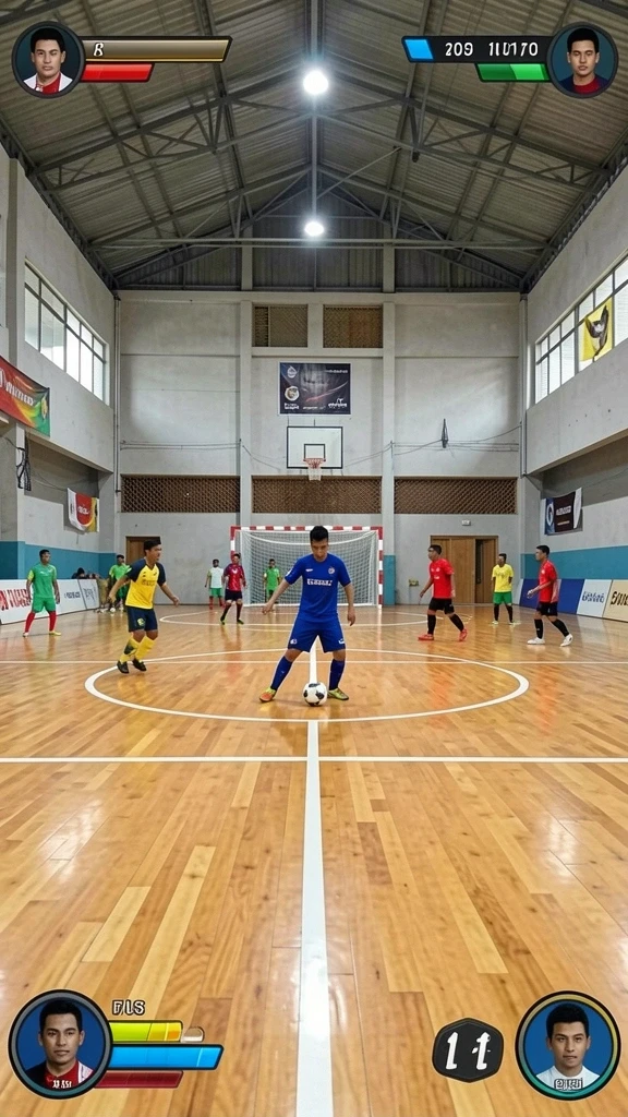 Momen seru saat bermain bersama teman-teman.