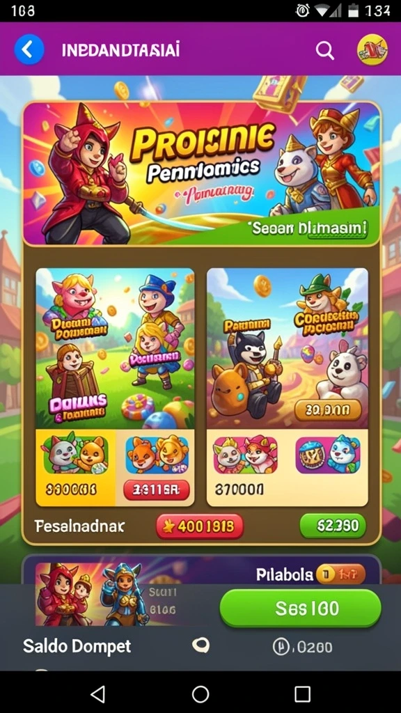 Tangkapan layar menampilkan level awal KPK100 dengan grafik cerah.