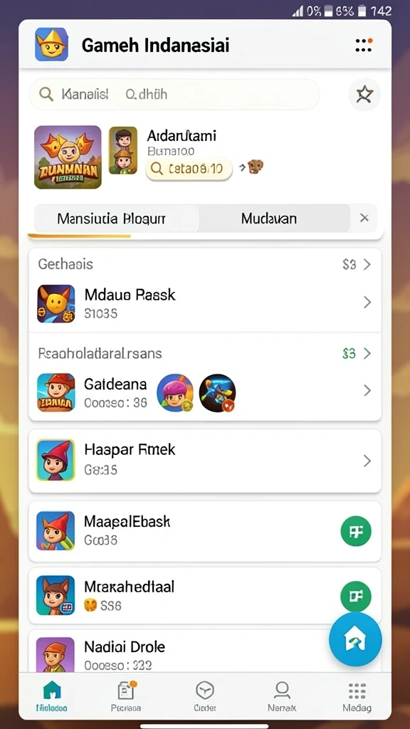 Screenshot menunjukkan karakter utama dalam petualangan.