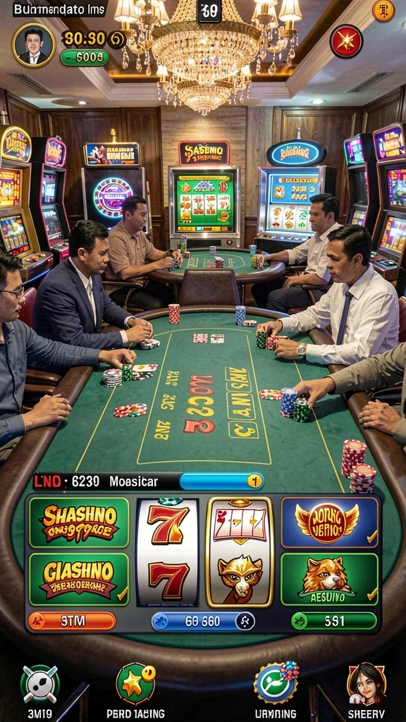 Screenshot menampilkan antarmuka permainan slot yang menarik.