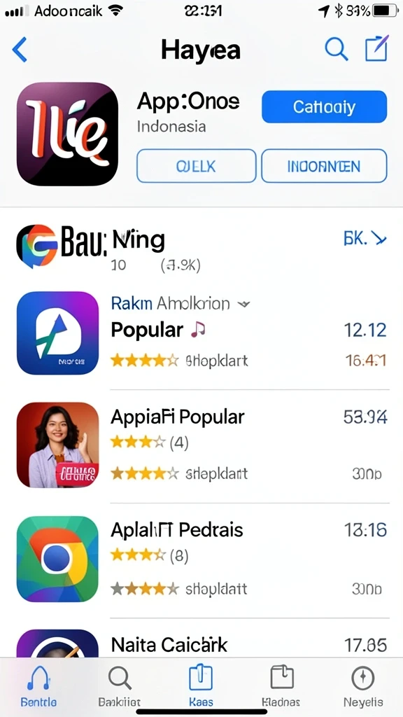 Tampilan antarmuka aplikasi yang modern dan menarik.