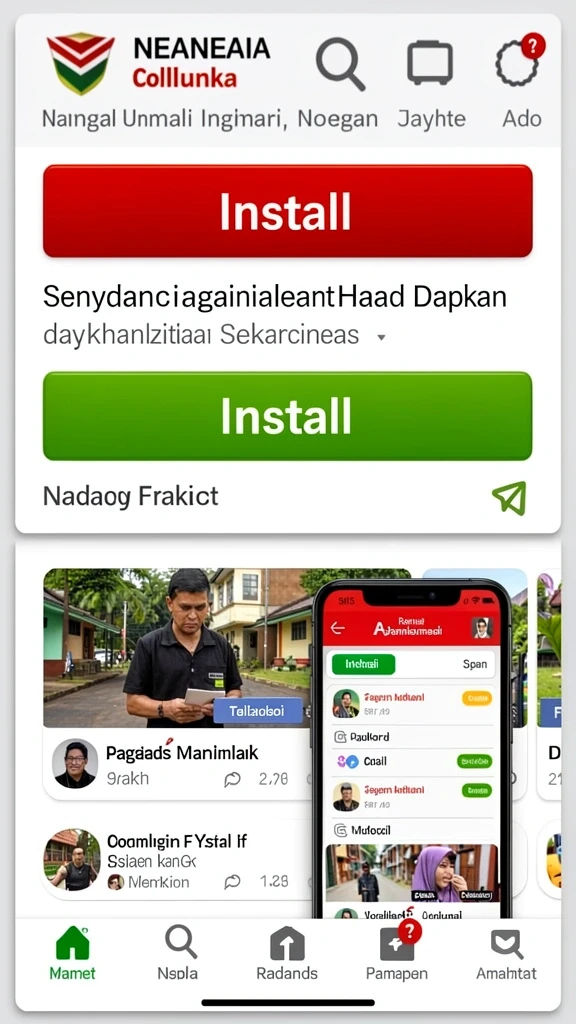 Tampilan antarmuka yang modern dan menarik.