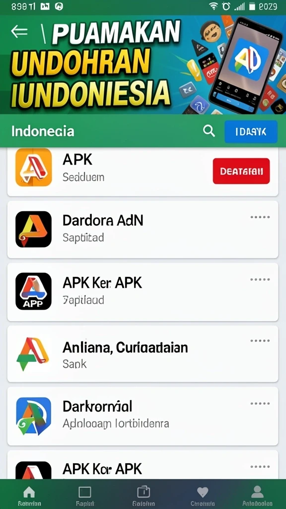Tampilan awal aplikasi yang menarik.