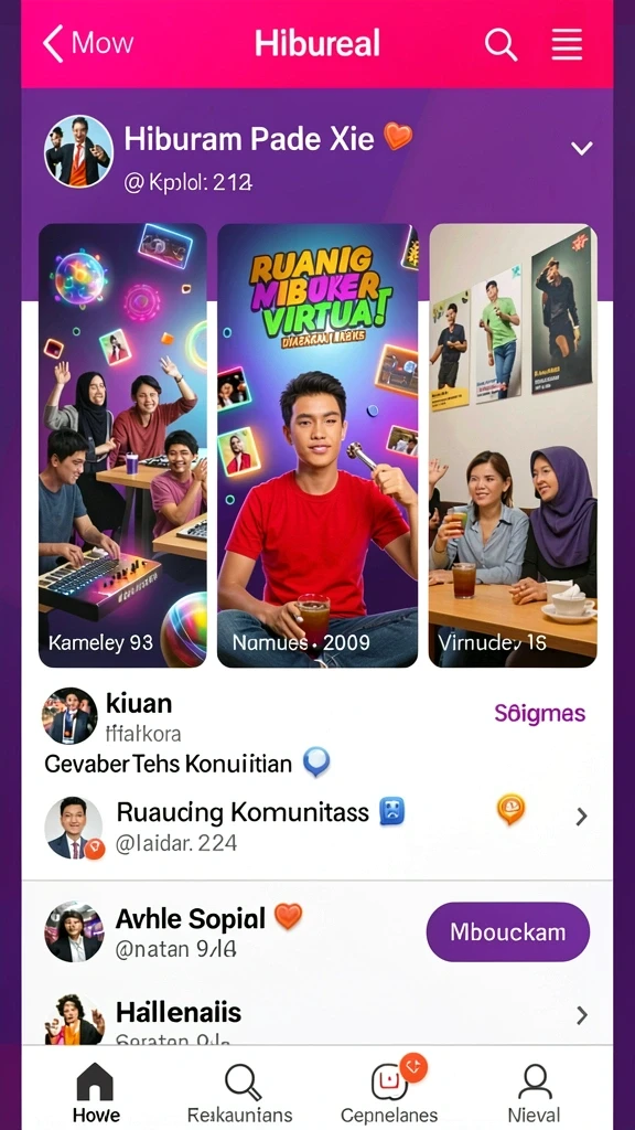 Mode pertandingan seru dengan teman-teman.