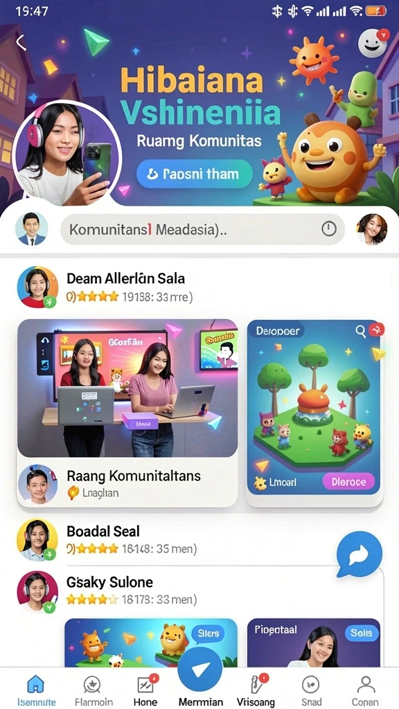 Diverse pilihan permainan yang menghibur.