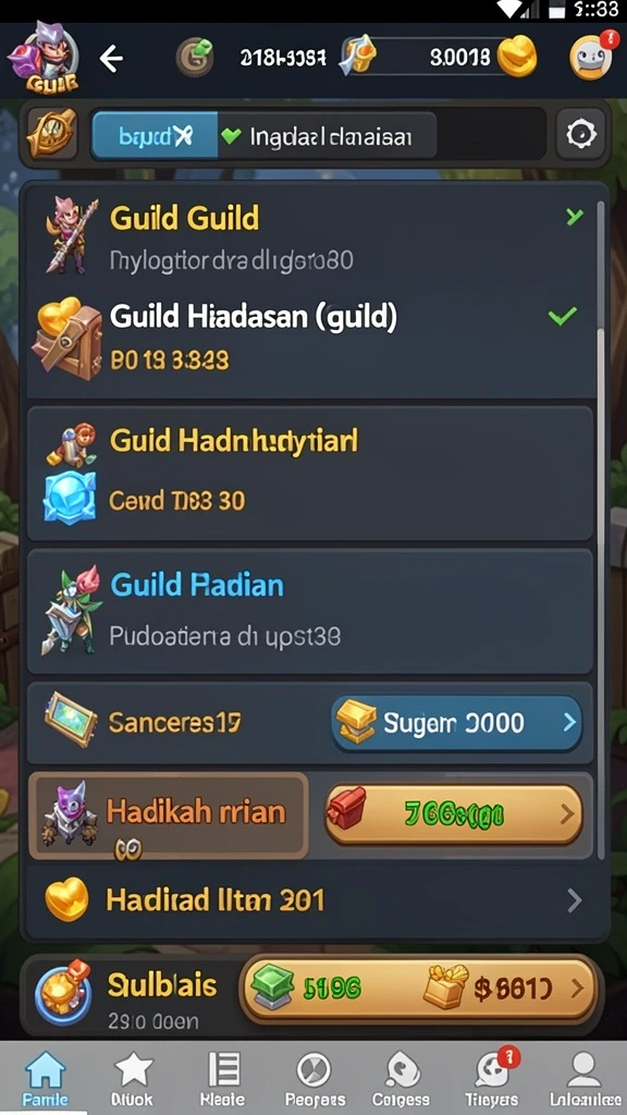 Pilihan kostum avatar yang beragam dan unik.